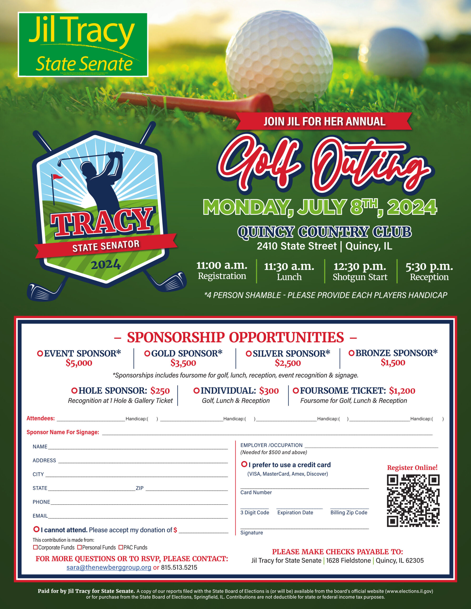 Sen. Tracy’s upcoming event on Monday, July 8th