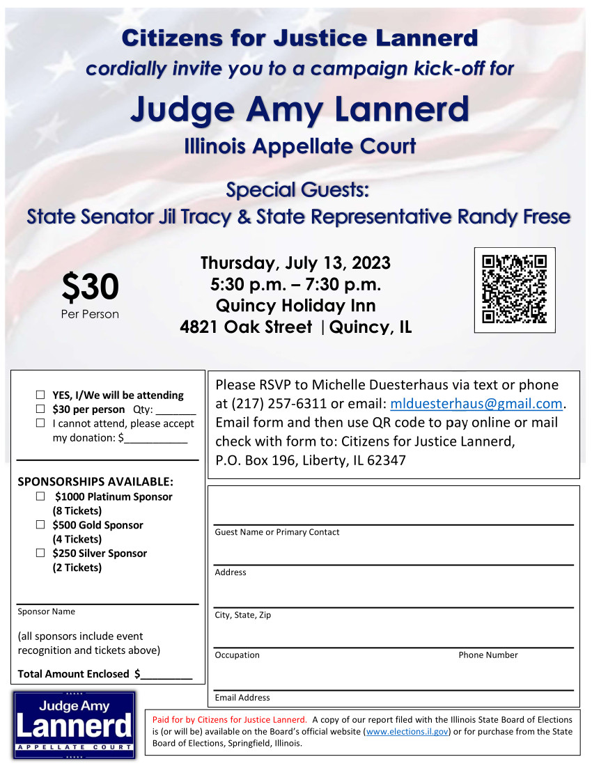 Citizens for Justice Lannerd cordially invite you to a campaign kick-off