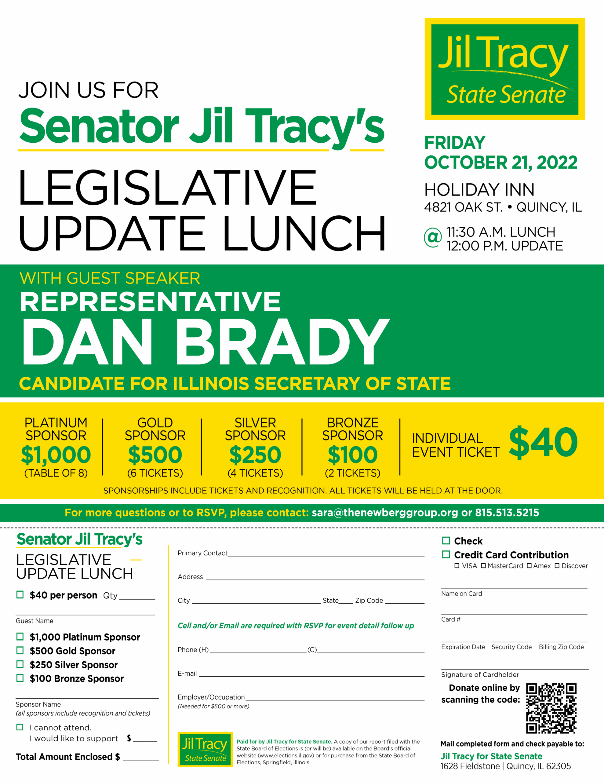 Senator Jil Tracy’s Annual Legislative Luncheon