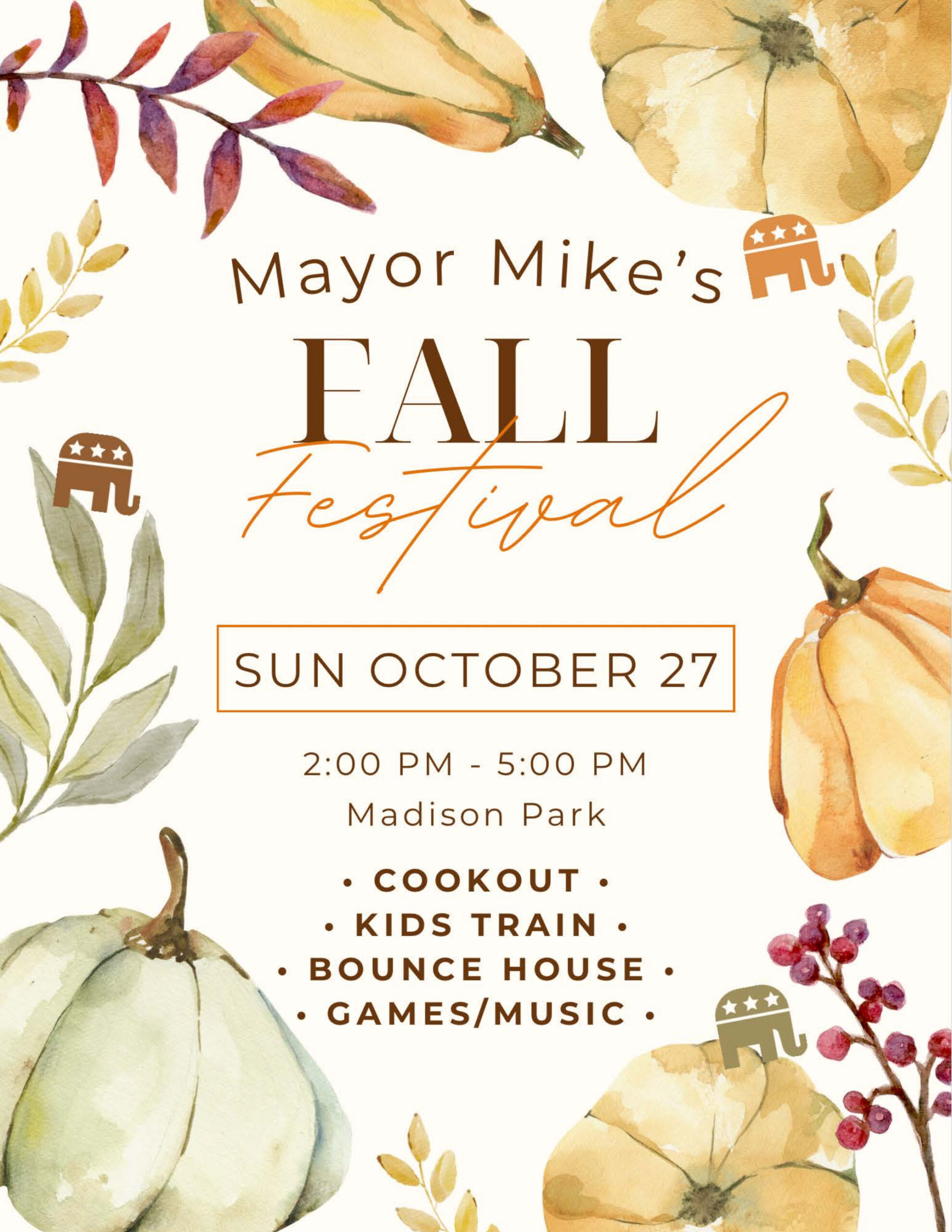 Mayor Mike’s Fall Festival